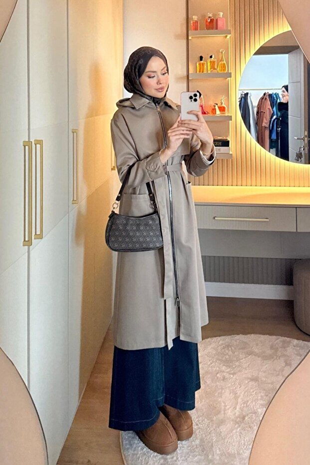 Тренчкот Solo Bej - 4