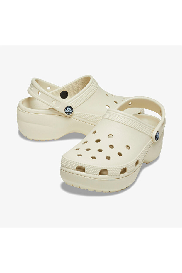 Classic Platform Kadın Bej Terlik - 7