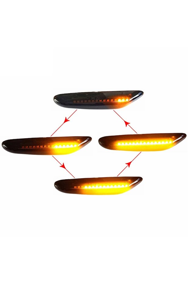 Set semnalizari dinamice pentru BMW E81 E82 E87 E88 E90 E91 E92 E93 E60 E61 X1 E84 E46, lupa fumurie - 2