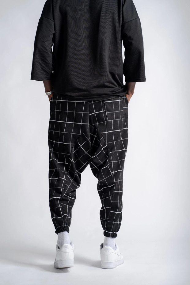 Patterned Shalwar with Elastic Waist - 4