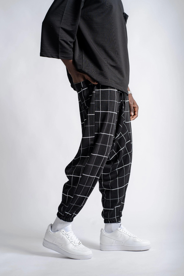 Patterned Shalwar with Elastic Waist - 3