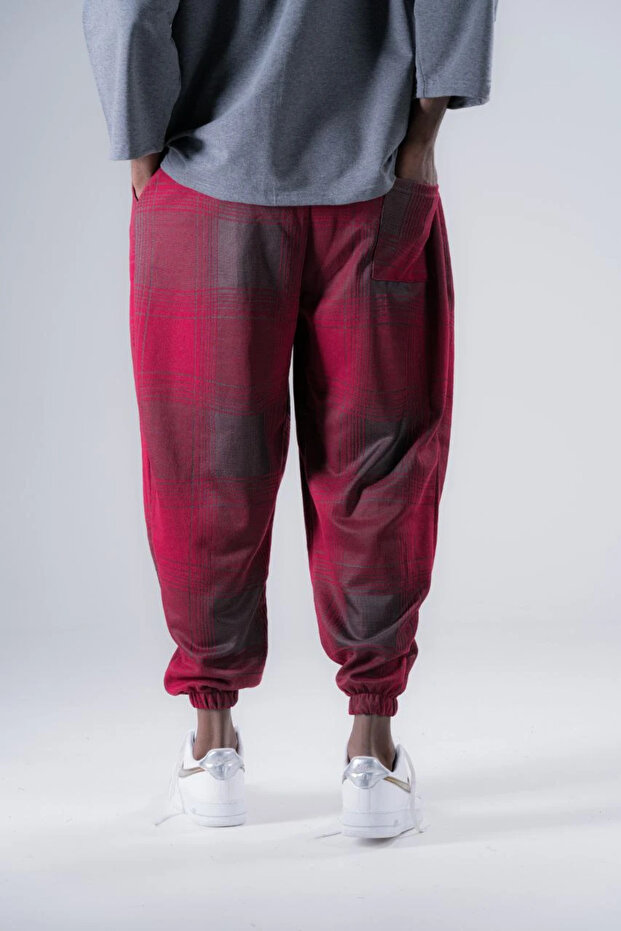 بنطلون شالوار منقوش بخصر مطاطي - 4