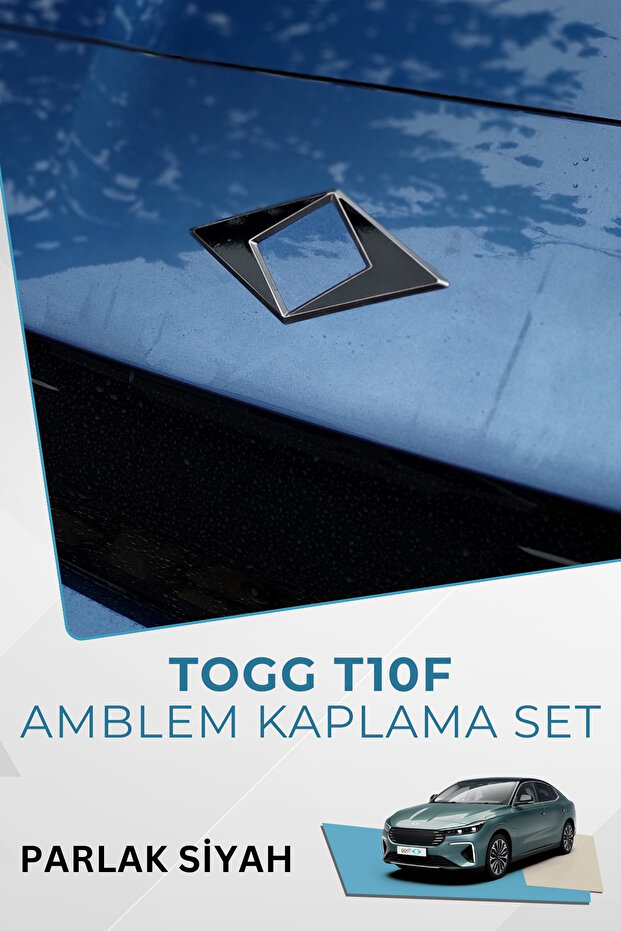 Togg T10F Sedan Compatible Emblem Covering Sticker Set