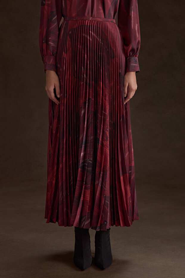 Piliseli Desenli Etek - 5