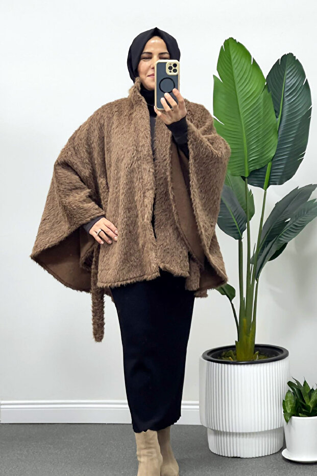 Peluş Kahve Ceket - 2