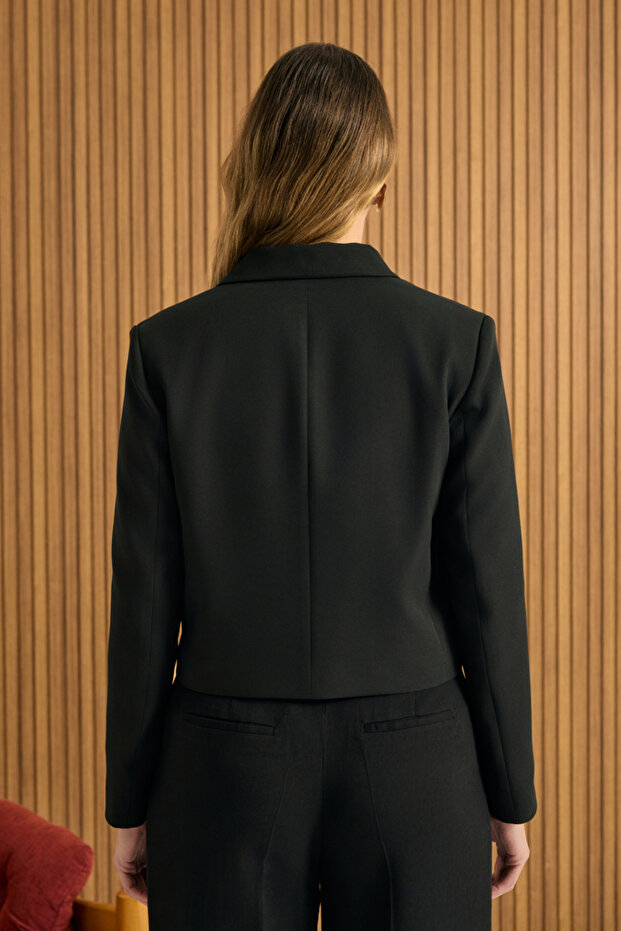 Dokuma Kısa Ceket - 5