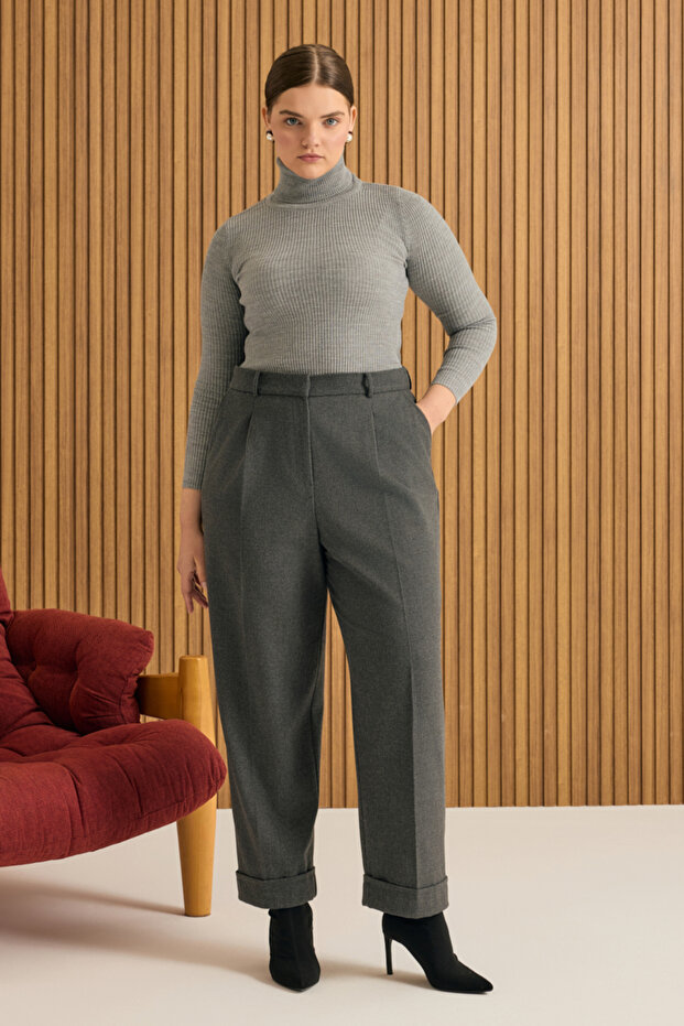 Duble Paça Bol Form Pantolon - 1