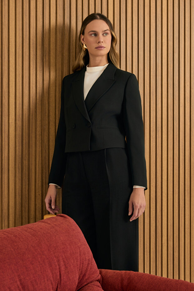 Dokuma Kısa Ceket - 2