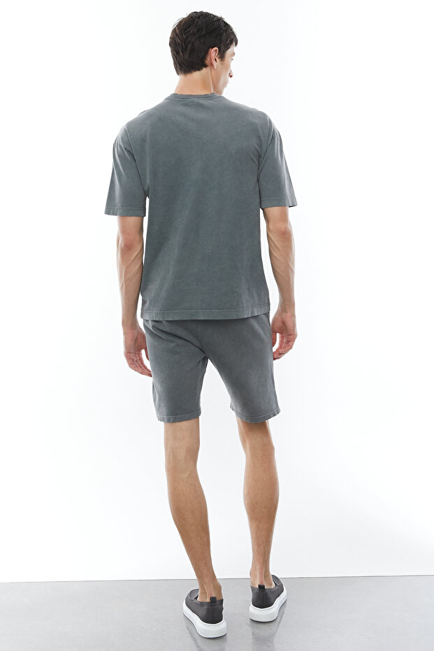 Washable Tie-Waist Basic Regular Shorts - 5