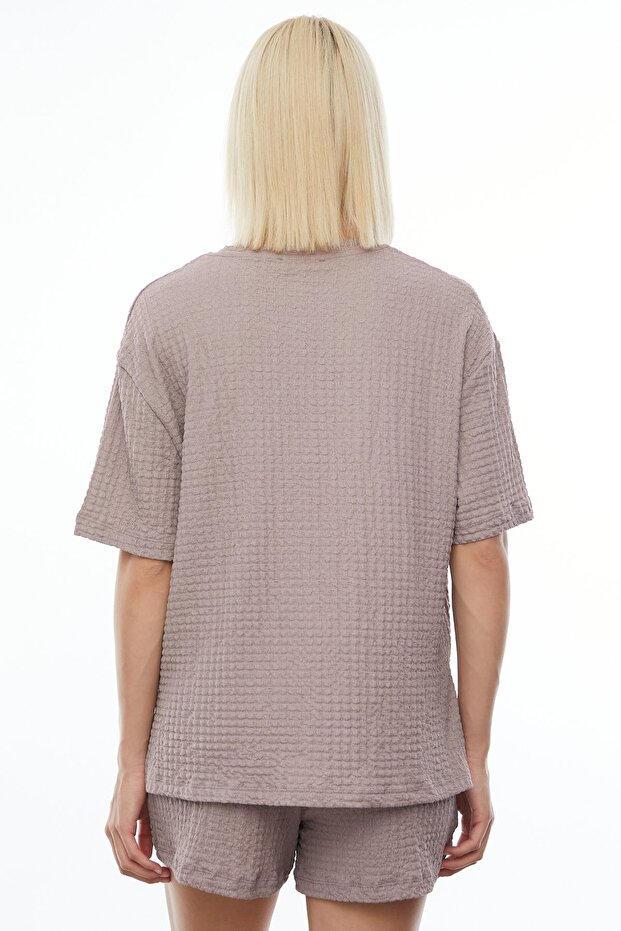 Cepli Dokulu Şort - 5