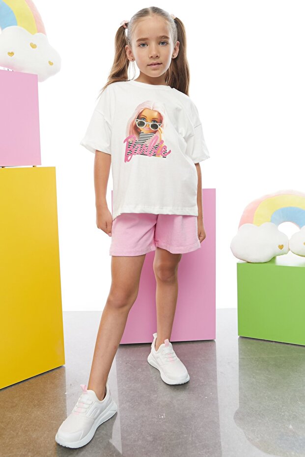 Kız Çocuk Cepli Şort - 1