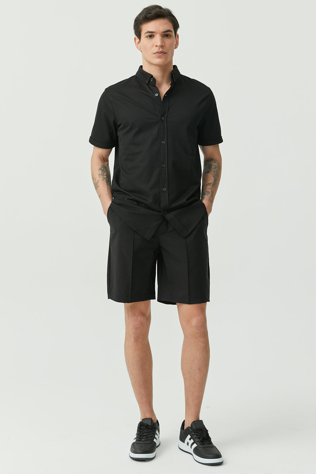 Beli Lastikli Şort - 7