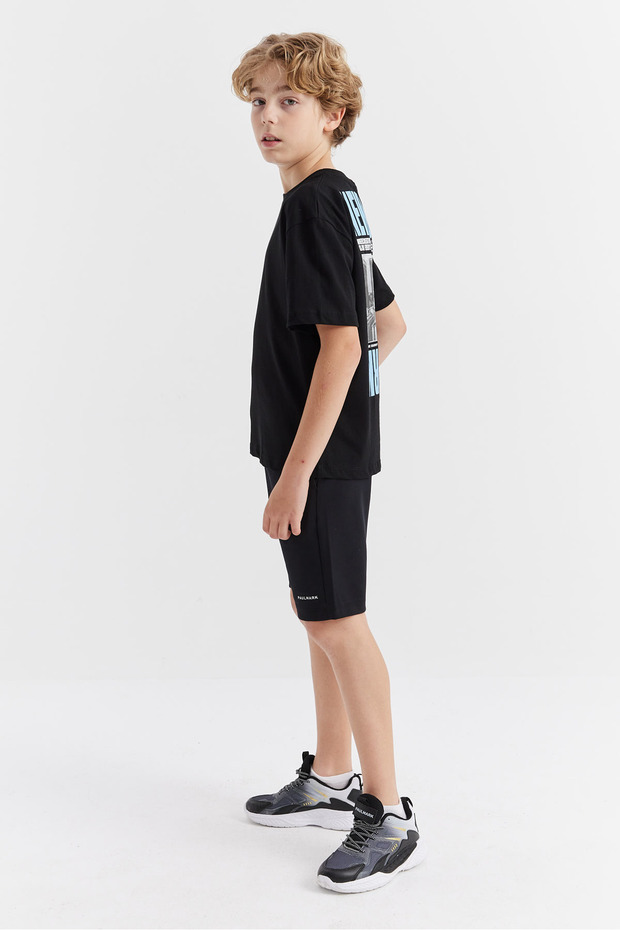 شورت مطبوع عليه نص للأولاد - 2