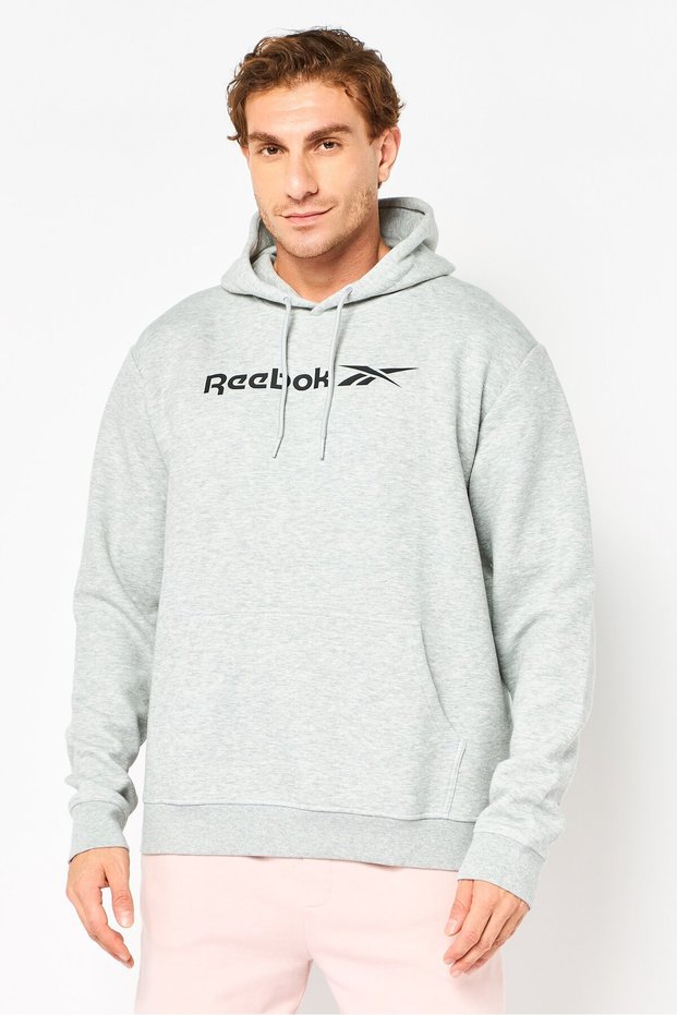 Men Sportswear Fit Long Sleeve Outdoor Hoodie, Heather Grey
