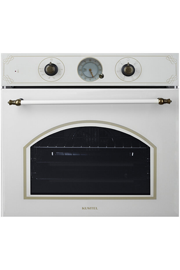 Turbo Fanlı Rustik Cam Ankastre Fırın Bej 6 Prog. B66-SGF3(AT) - 1