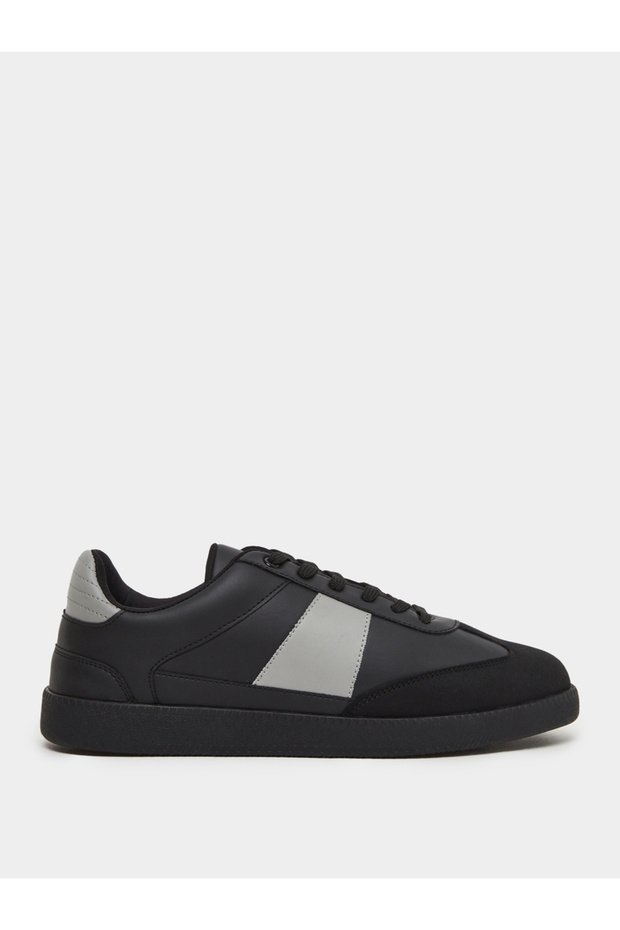 Color Block Suede Lace Up Sneaker