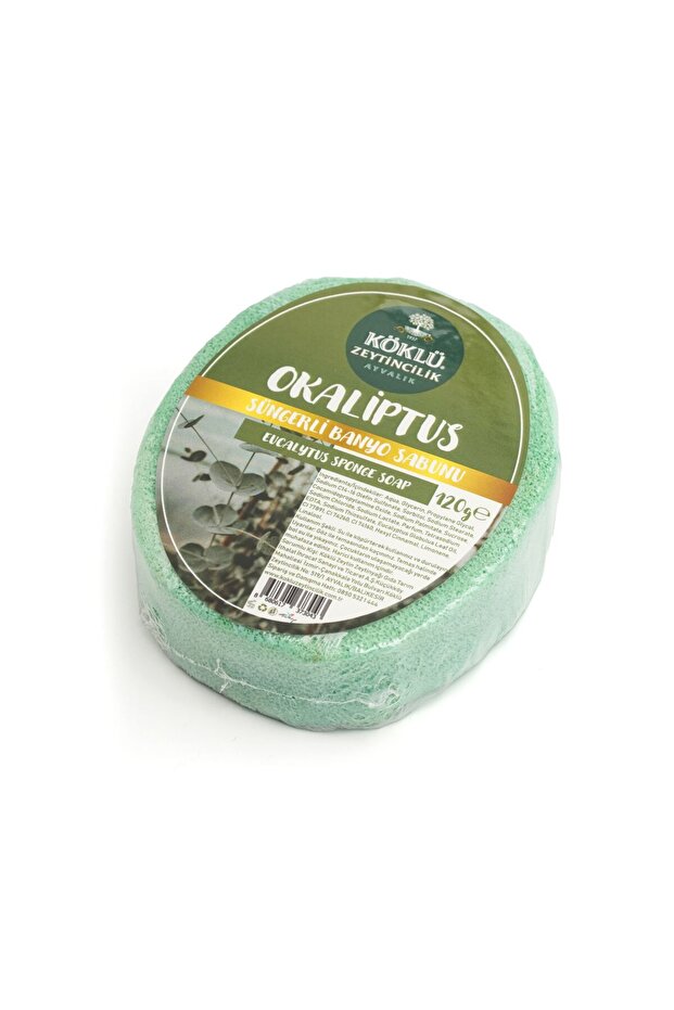 Eucalyptus Bath Soap with Rooted Sponge 120 Gr