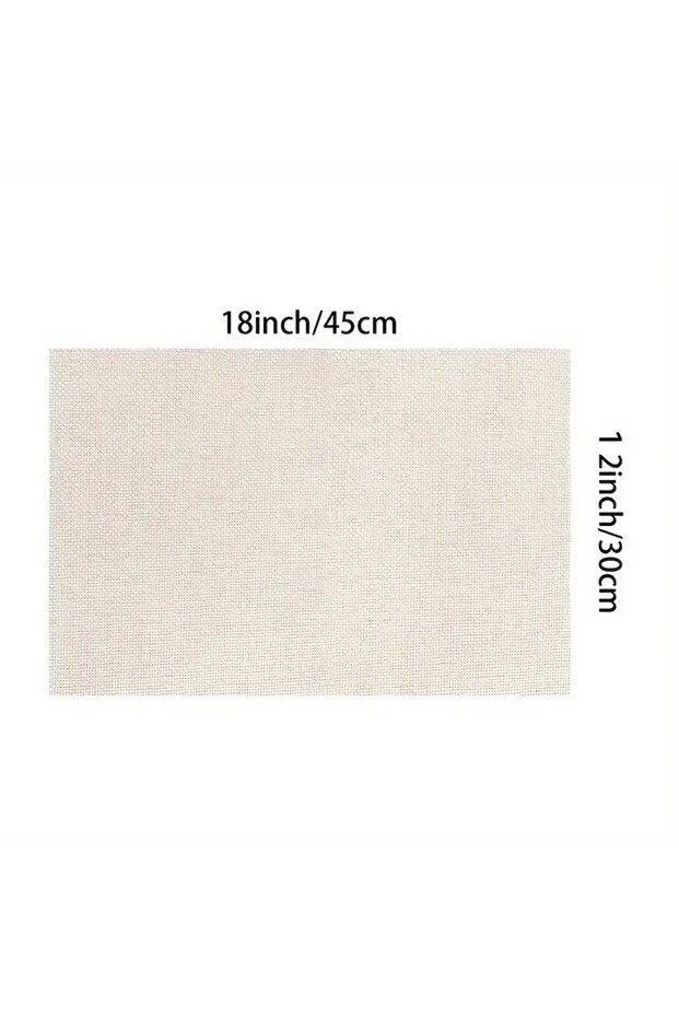 4Pcs Cat Pattern Woven Polyester Single Sided Printed Table Mat Set - 2