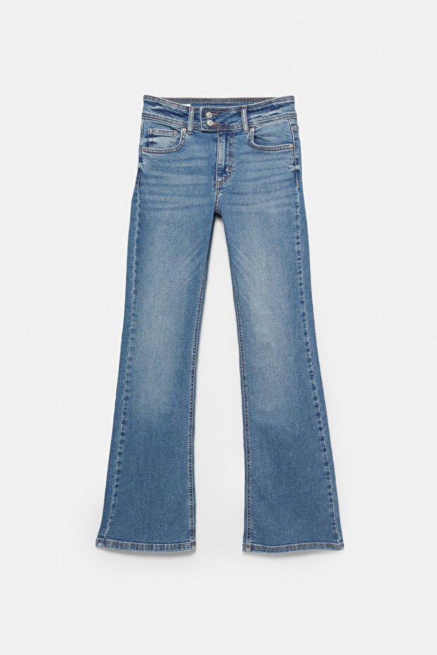 Düşük bel bootcut jean - 7