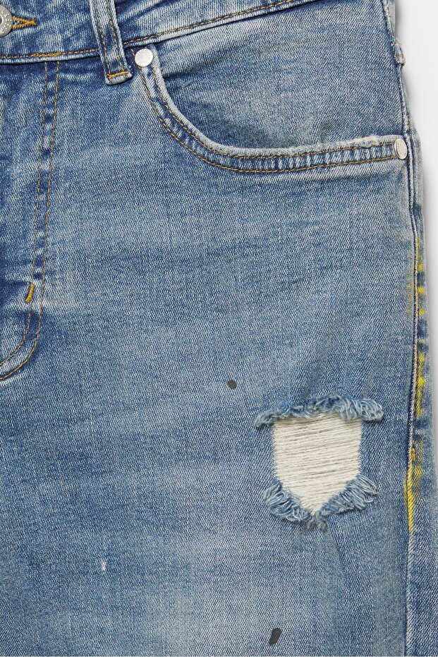 Carrot fit boya damlalı jean - 7