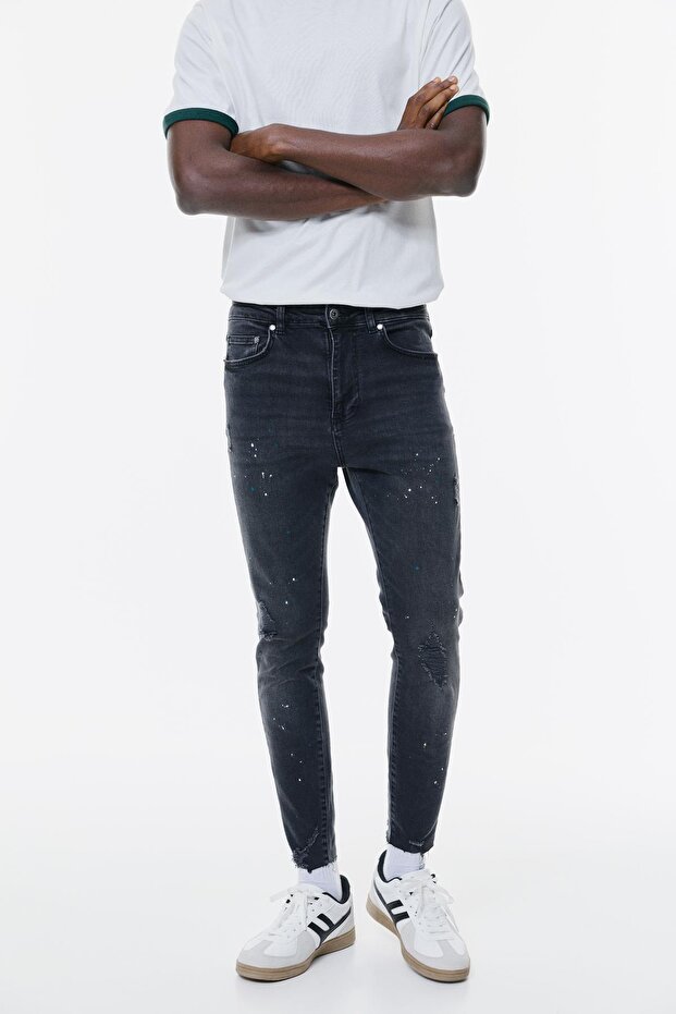 Carrot fit boya damlalı jean - 2