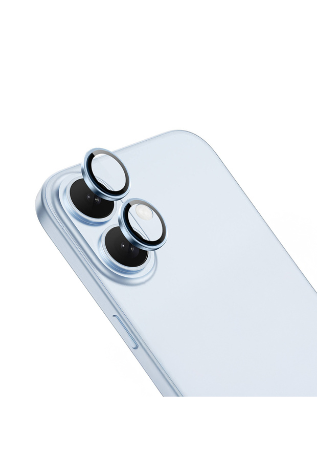 واقي عدسة الكاميرا الصغيرة لهاتف iPhone 16 Plus - فضي - 2