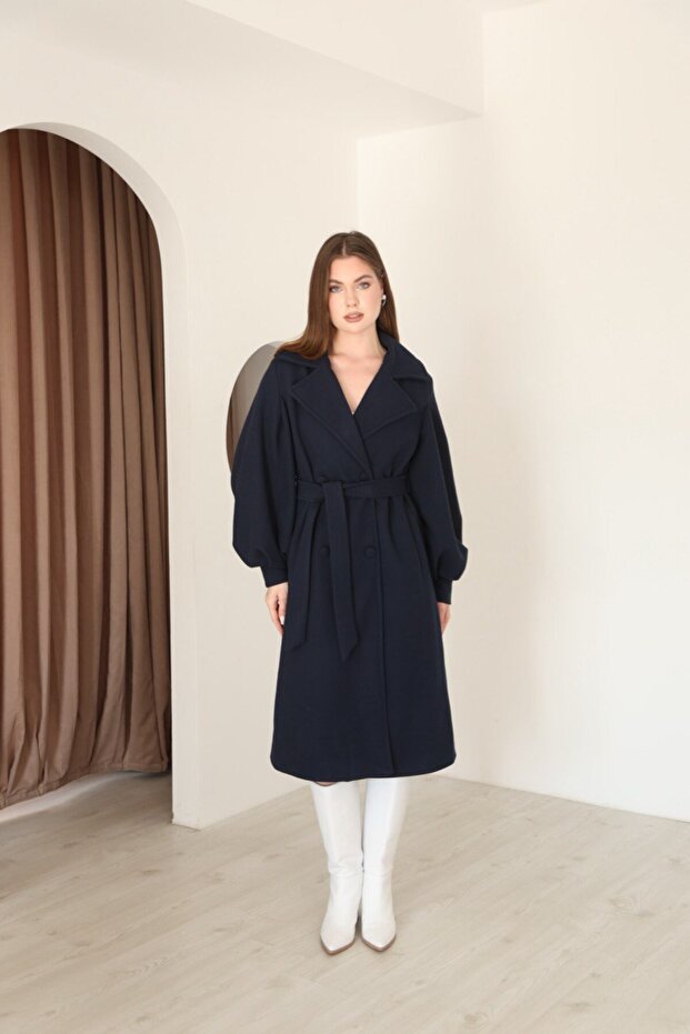 معطف ختم مبطن بأكمام بالونية - 5