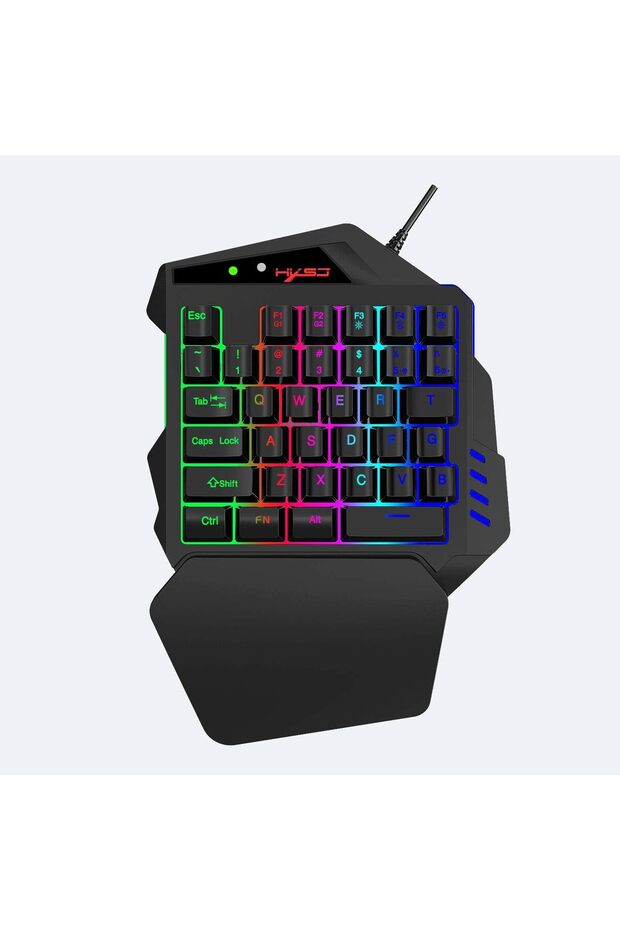 V500 One-Handed 35-Key Keyboard with Built-in USB Converter Back Light