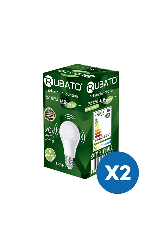 Sensörlü 9W LED Ampul (2'li Paket) - 1