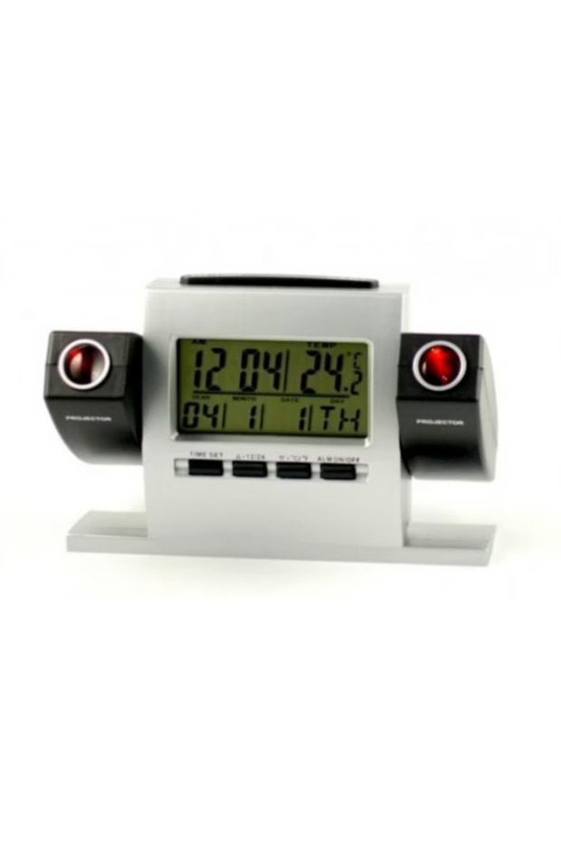 Multi-function camera clock with LCD display and two projectors DS-503 - 1