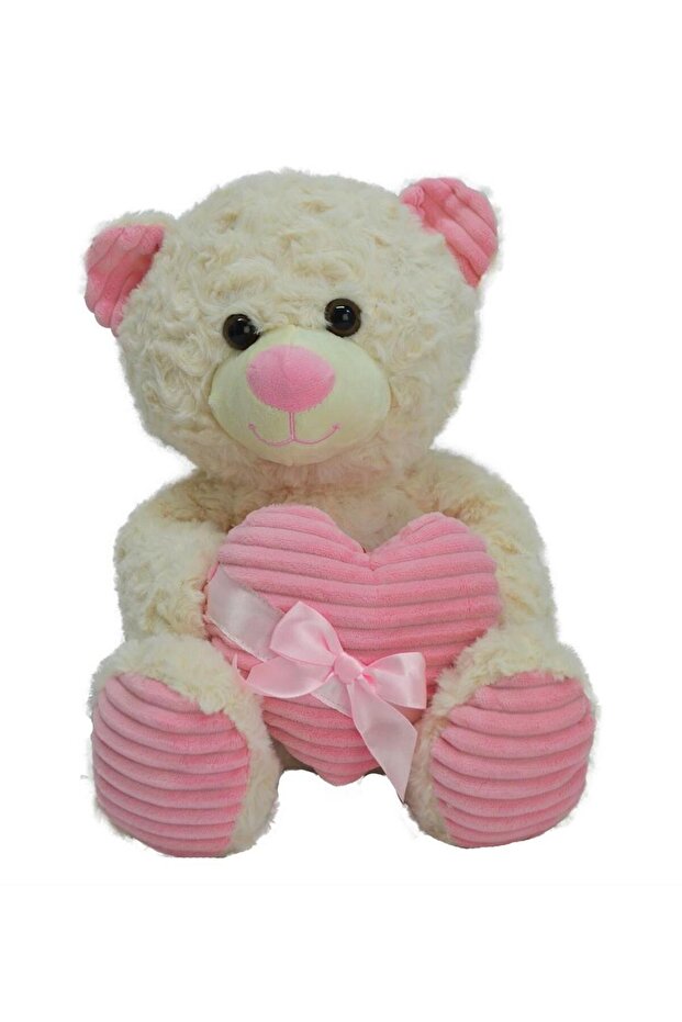 62915 35 cm Heart with a Ribbon Plush Bear -Hly