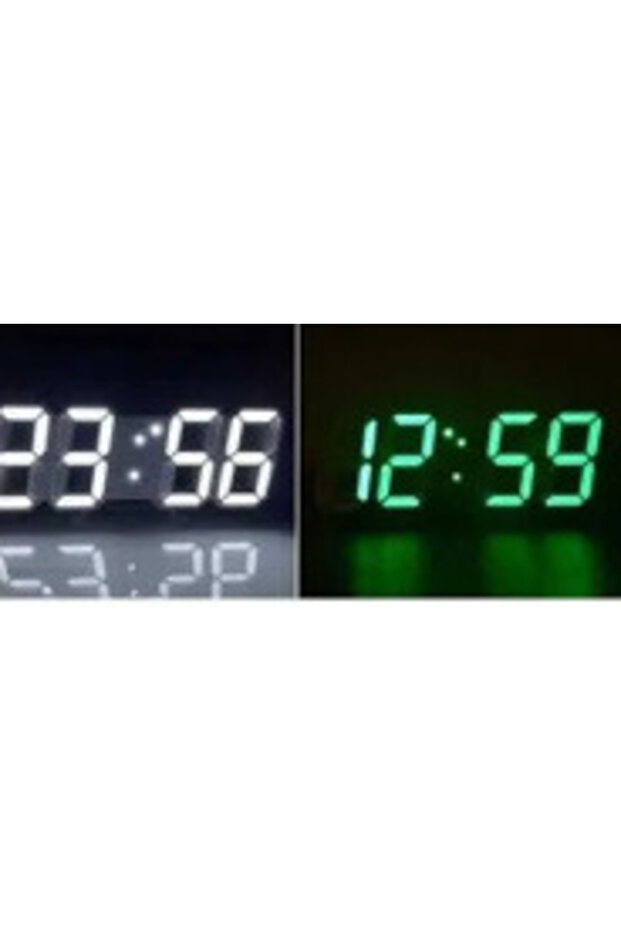 3D digital desk clock with date, time and temperature display GH 8018 - 5