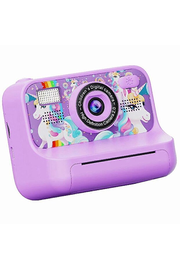 Mini Children 2.4-inch HD Dual Lens Instant Camera Photo Printer