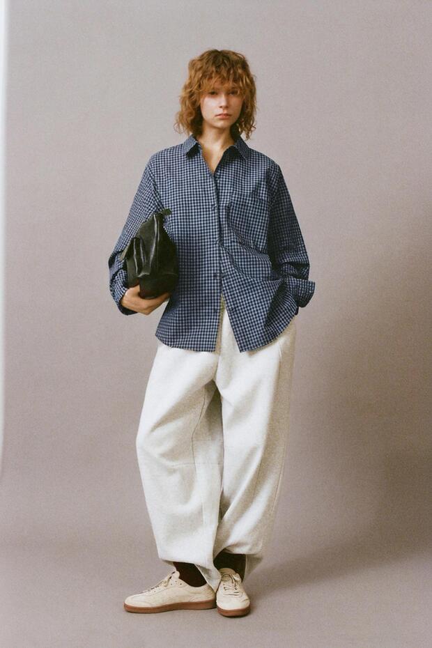 Cepli kareli gömlek - 1