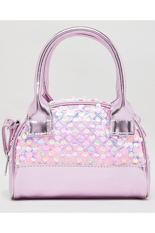 Pink Girl's Sequined Mini Bag