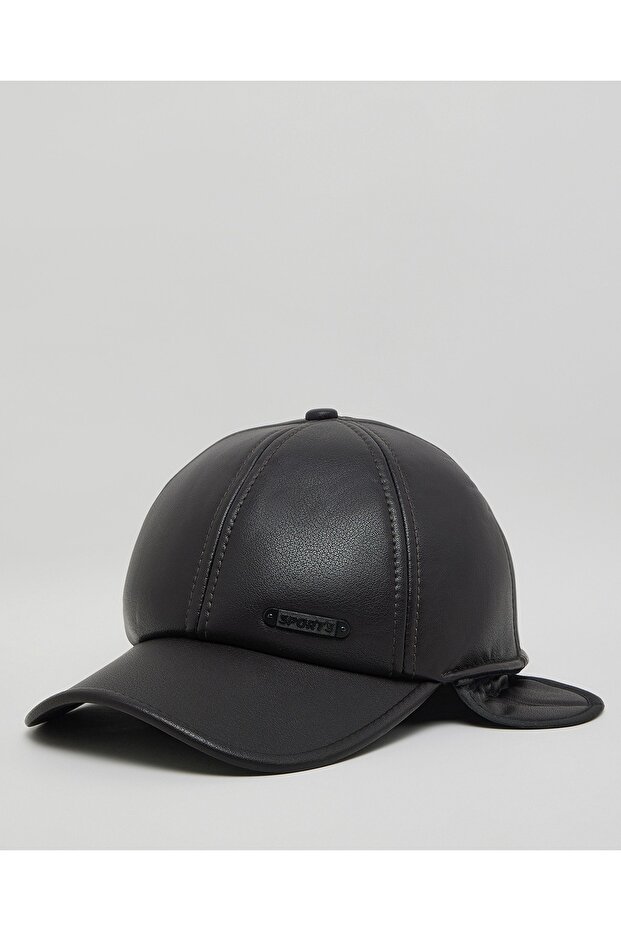 قبعة رجالية بنية اللون ذات غطاء صلب - 2