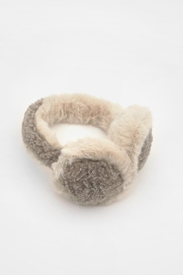 Kontrast suni kürk kulaklık - 3