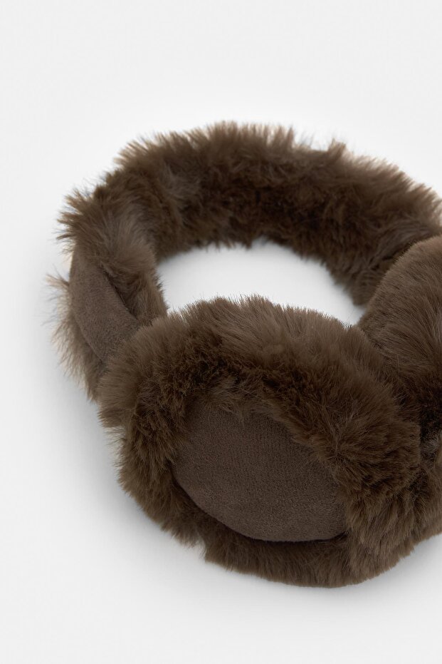Suni kürk kulaklık - 4