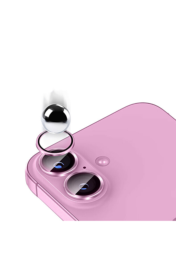 iPhone 16 Plus N7Th Micro Camera Lens Protector - Pink - 8