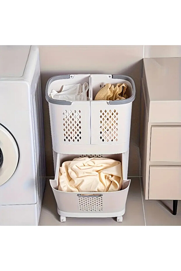 Removable Laundry Basket - Thickened Storage Rack Household Storage Bucket