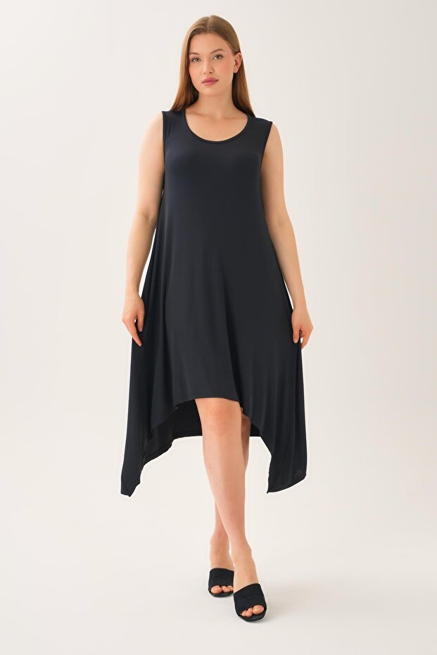 Front Asymmetric Dress (B24-460 00)