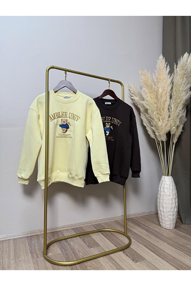 Sarı Univ Sweatshirt - 1