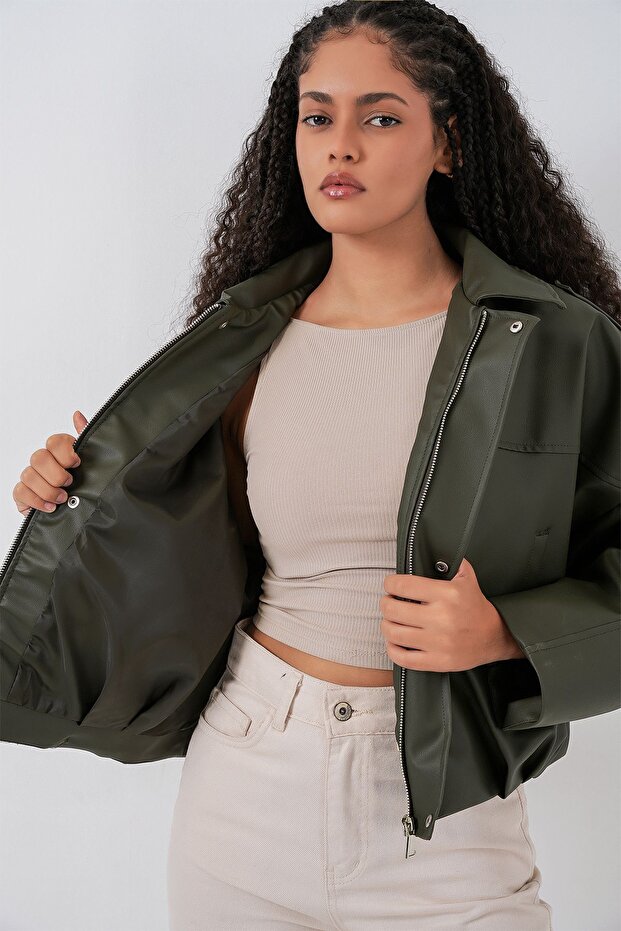 BDART Oversized Fermuarlı Ceket - 5