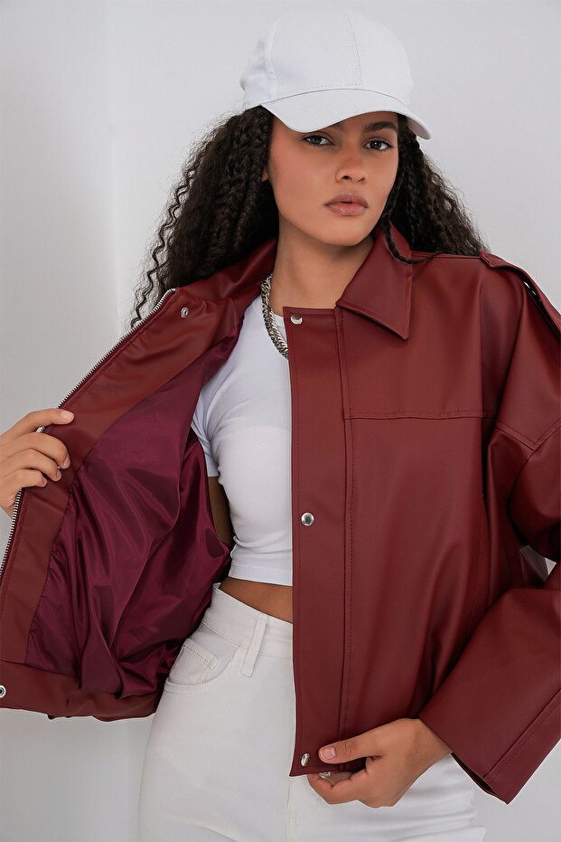 BDART Oversized Fermuarlı Ceket - 5