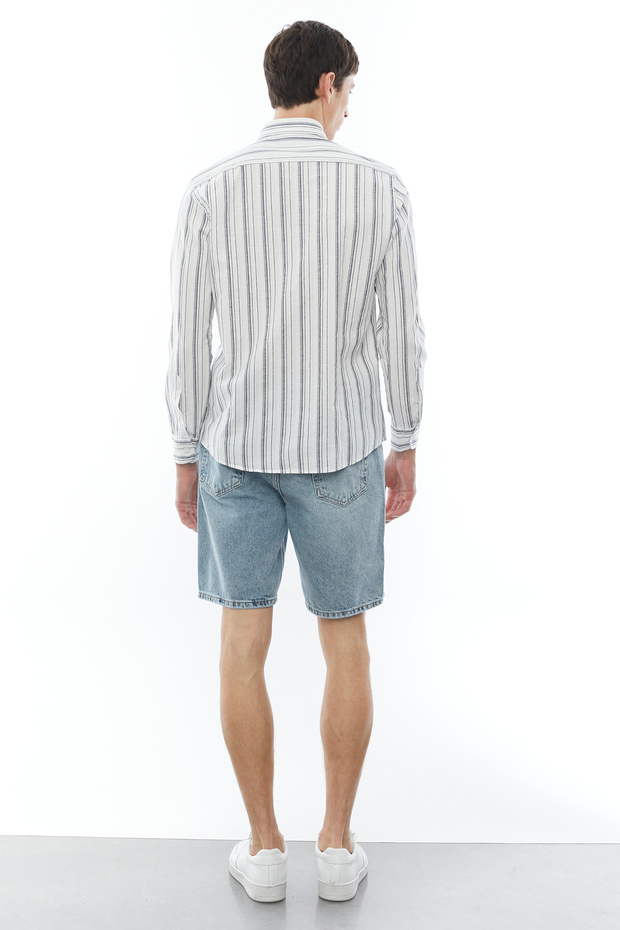 Denim Bermuda Şort - 6