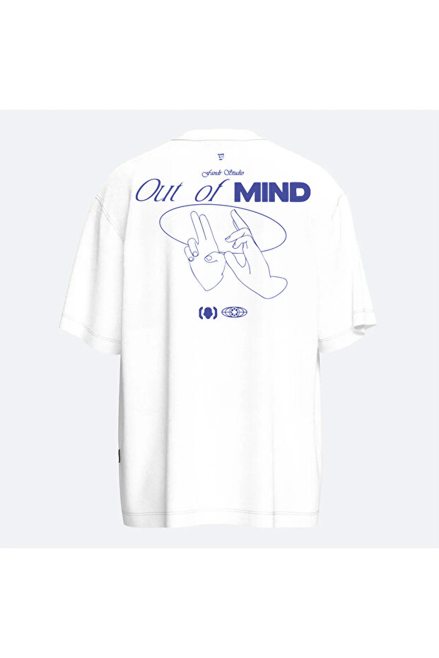 White Oversized Out of Mind Unisex T-Shirt