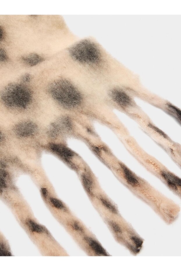 Püsküllü Baskılı Şal - 3