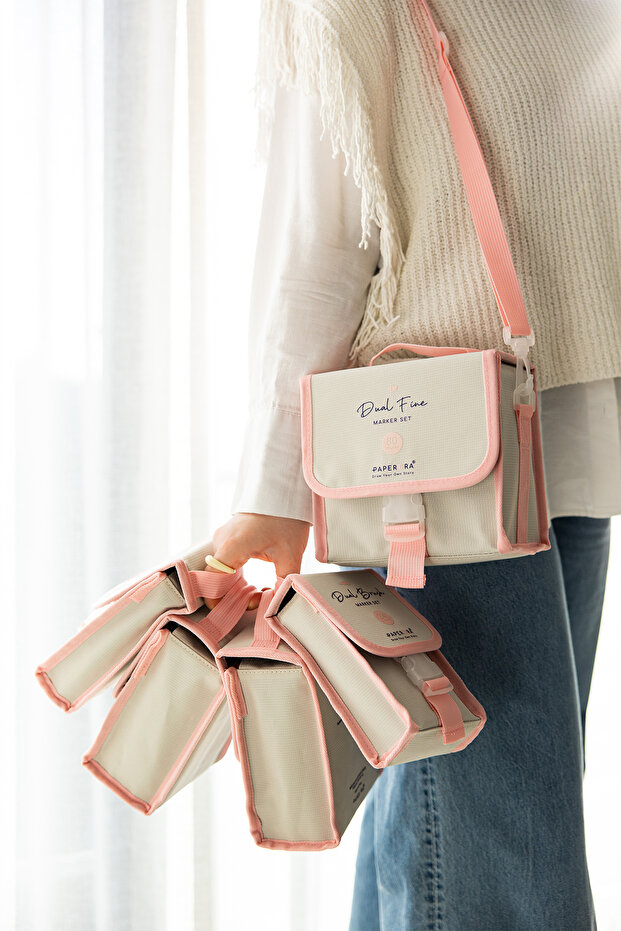 12’li Çift Uçlu Alkol Bazlı Marker Kalem Seti – Brush + Chisel - 7