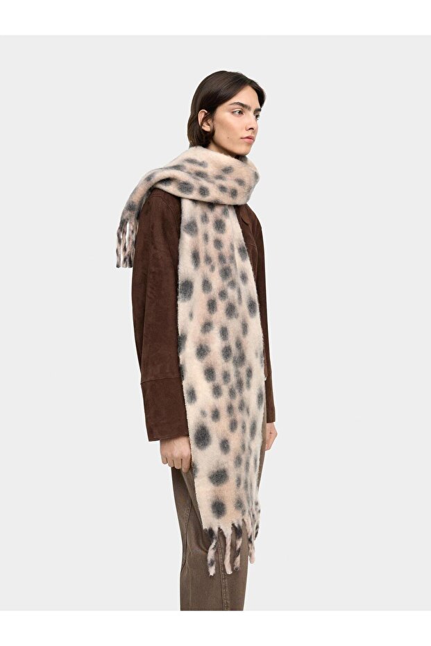 Püsküllü Baskılı Şal - 2