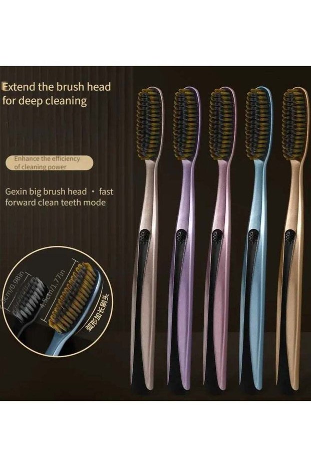 5pcs Independent Packaging Large Head Cleaning Long Brush Head Soft Hair Adult Fine Silk High Value